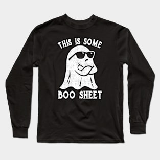 This Is Some Boo Sheet Halloween Ghost Funny Gift Men Women Long Sleeve T-Shirt